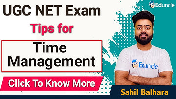 How to Manage your TIME | Tips for Time Management |  NTA UGC NET Exam
