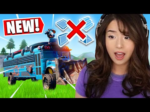 You can DRIVE the Fortnite Battle Bus! - Pokimane