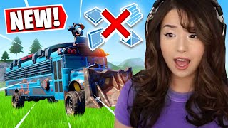 You can DRIVE the Fortnite Battle Bus!  Pokimane