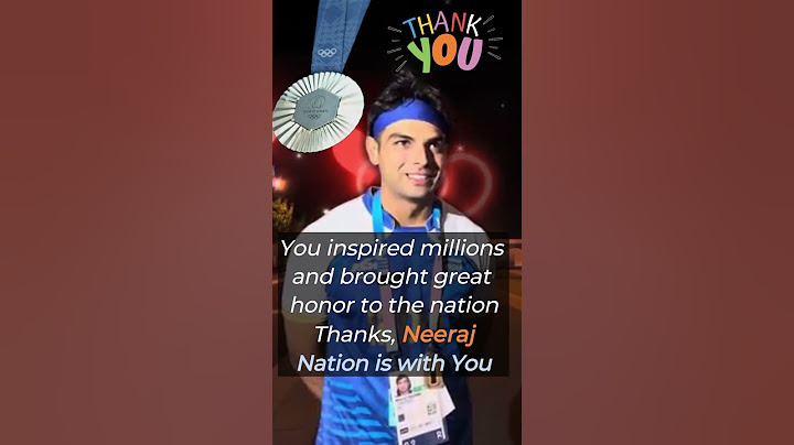 Neeraj Chopra! won the silver medal in the men's javelin throw at the Paris Olympics 2024.