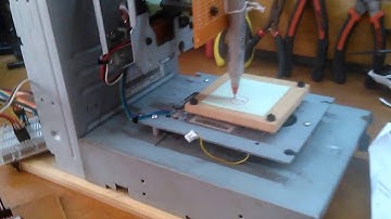 mini CNC with old CD-ROMs 3 axis + grbl + Arduino