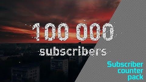 Subscriber Counter Pack Stock Motion Graphics