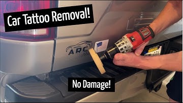 Car Sticker Removal with NO Damage to paint