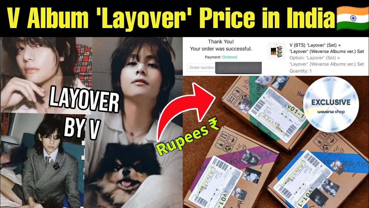 BTS V LAYOVER ALBUM UNBOXING!!!! (Photobook & wverse versions!!!) 