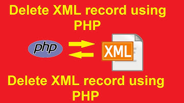 delete xml record using php