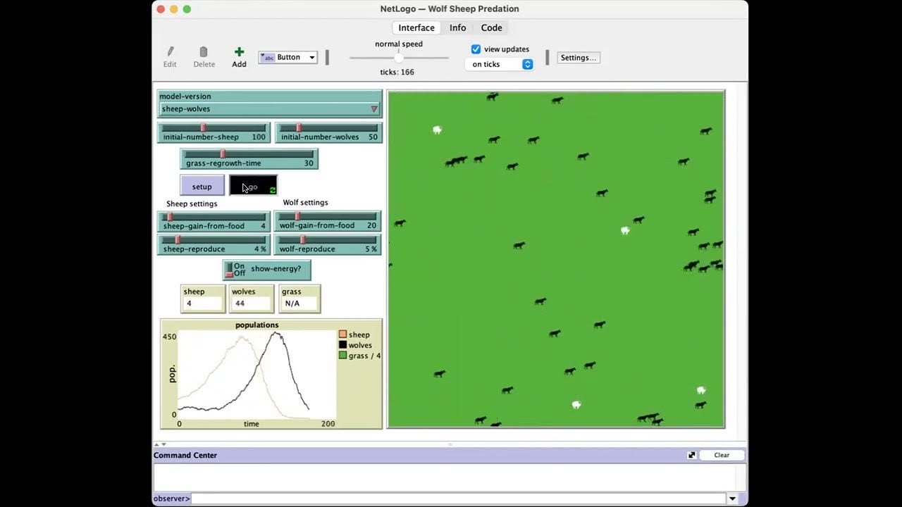 Exploring Netlogo for Complex Systems Wolfsheep Predation and Ticket