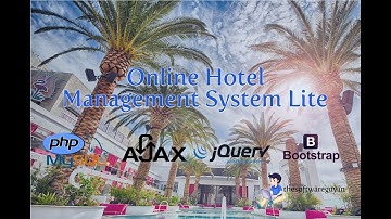 Online Hotel Management System Lite with PHP MySQL and Bootstrap