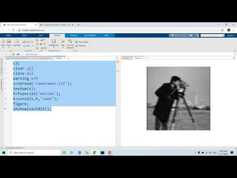 Motion Blur in Image(MATLAB)