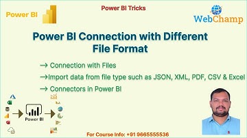 PBI_3: File Connectors in Power BI || Import data from PDF XML JSON CSV Excel File