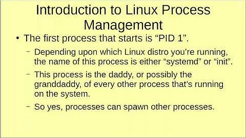 Introduction to Linux Process Management360P