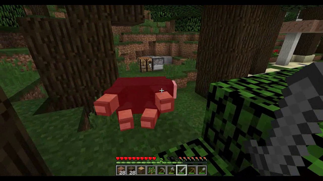 Minecraft Let's Play Episode 1 - Building a House - YouTube
