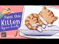 How to Paint a Cute Cat on a Pillow in Procreate (Beginner Friendly – Part 2)
