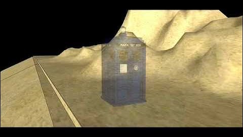 Tardis Landing in sketchup
