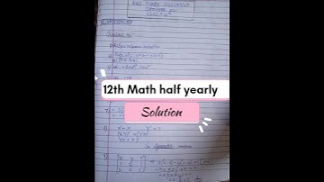 12th Math half yearly exam solution 2024 hbse board #exam #maths