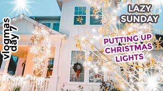 The laziest Sunday & putting up Christmas decorations outside! Vlogmas day 7! by Taralynn McNitt 1,887 views 3 years ago 7 minutes, 37 seconds