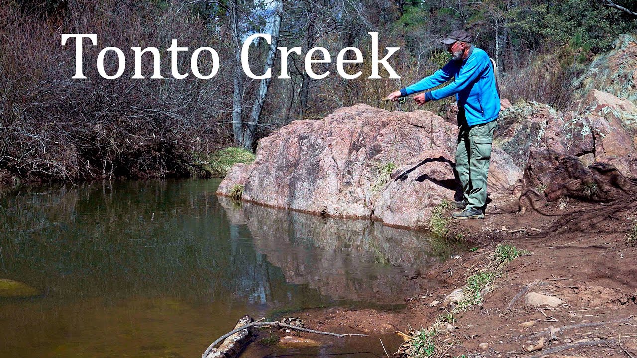 Fly Fishing Tonto Creek Feb 28  2024 Living out of my Jeep Cherokee XJ