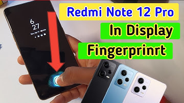 redmi note 12 pro display fingerprint setting/redmi note 12 pro in display fingerprint lock setting