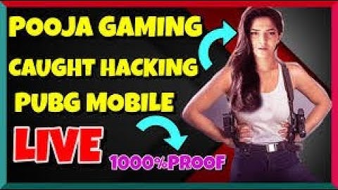 POOJA CAUGHT HACKING ON LIVE STREAM??😱| PUBG MOBILE USING HACKS??