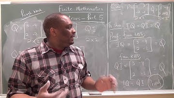 Matrices - Part 5: Transpose; Symmetric, and Skew Symmetric Matrices