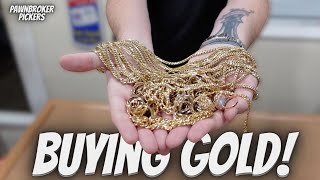 In The Pawn Shop Trading Gold For Gold & Gold Coins