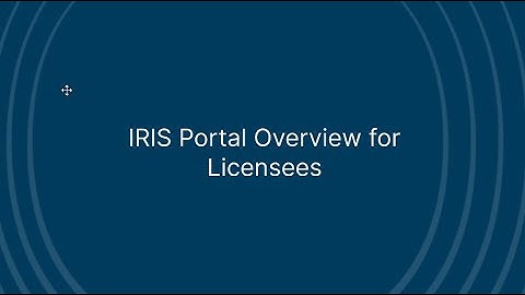 3.1.02 Portal Overview for Licensee