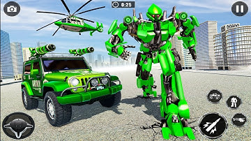Army Bus Robot Games / Robot Car Gameplay