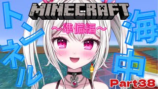 【 #Minecraft 】　海中トンネルの準備をしていくぞ～🌴🌈　【＃新人VTuber /　白玉うな 】