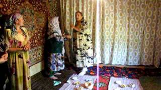 The women's banquet at an Uzbek wedding