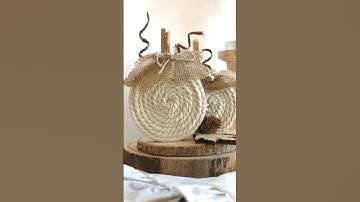 Rope pumpkins. Full video in description.