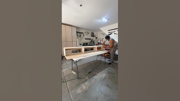 DIY Floating Entertainment Center 🛠️ #diy #tvstand