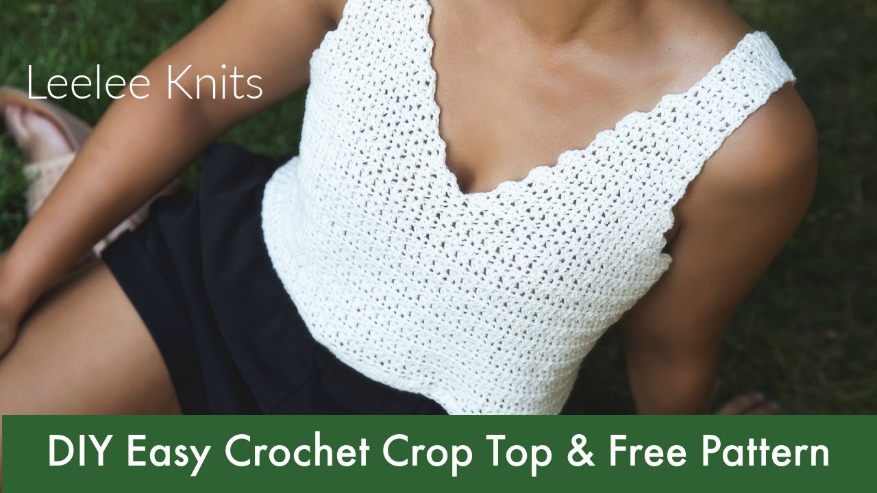 Easy Crochet Crop Top Video - YouTube