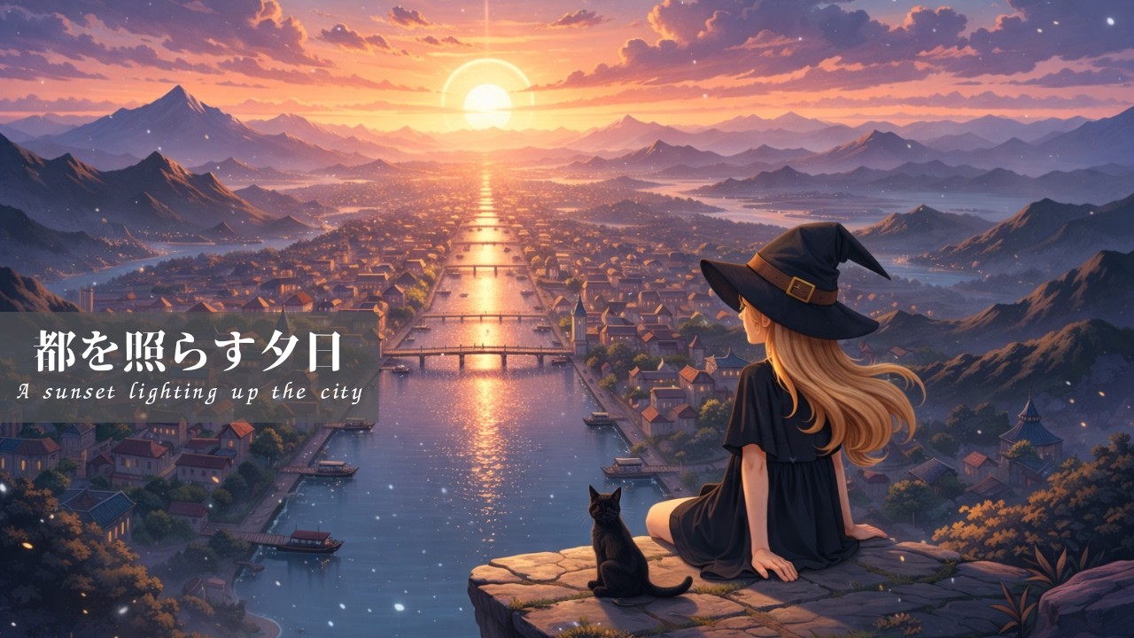 【ケルト/異世界音楽】都を照らす夕日｜作業用・勉強用BGM｜