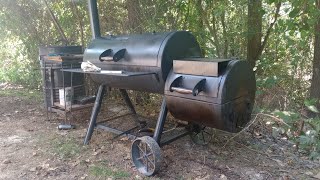 restoring ,  and cooking jerk chicken on an Oklahoma joe highlander