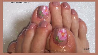 Unhas dos Pés Decoradas Nude