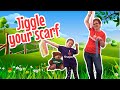 Jiggle your scarf  action  movement song for babies toddlers and preschoolers