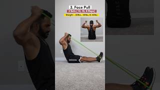 🔥Back Workout with Resistance Band (No Attachment) #shorts #resistanceband #backworkout