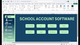 Complete School Accounts Management in Excel | Fees, Salary, Expenses