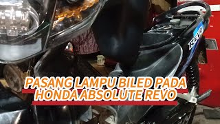 PASANG LAMPU BILED PADA HONDA ABSOLUTE REVO #pasang #lampu #biled #absolute #revo 