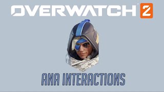 Overwatch 2 Second Closed Beta  Ana Interactions + Hero Specific Eliminations