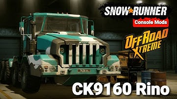 SnowRunner Console Mods: CK9160 Rino New Vehicles SnowRunner Mods Update