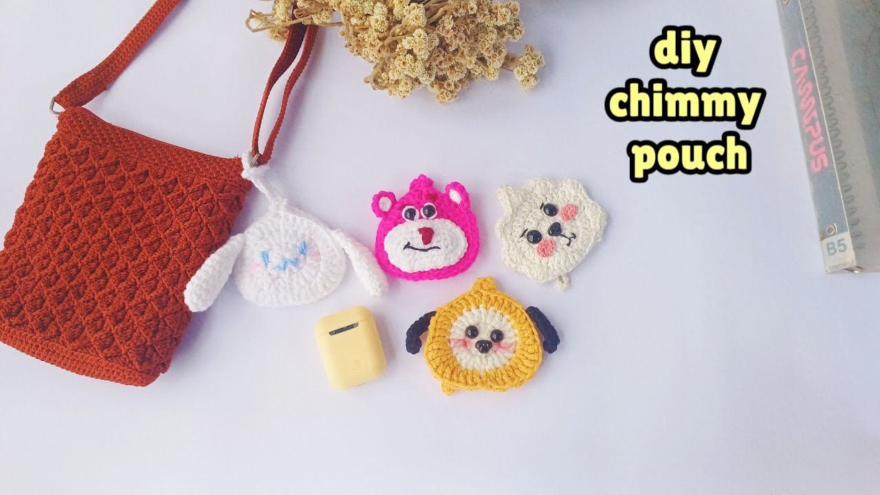 ♡ Crochet Cute Mini Pouch Tutorial