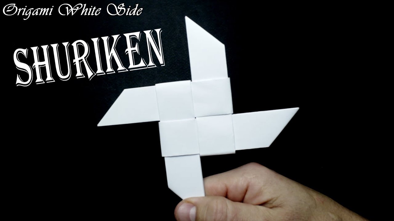 How to make origami shuriken from paper - YouTube