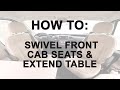 LichtsinnRV.com - How to Swivel Front Cab Seats &amp; Extend Table in the Winnebago Travato