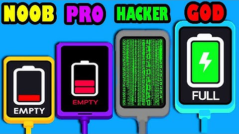 RECHARGE PLEASE GAME - NOOB vs PRO vs HACKER vs GOD ios / Android gameplay