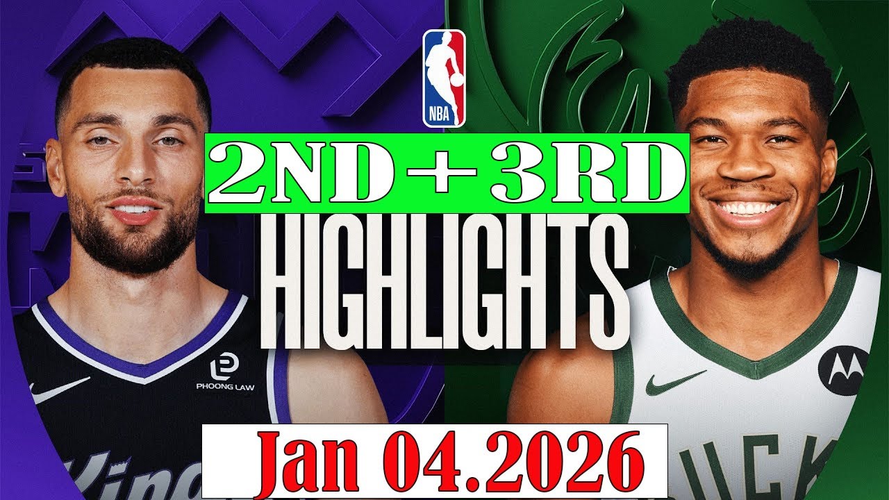 Sacramento Kings vs Milwaukee Bucks 2nd+3rd Qtr Jan 04.2026 Highlights | NBA HIGHLIGHT