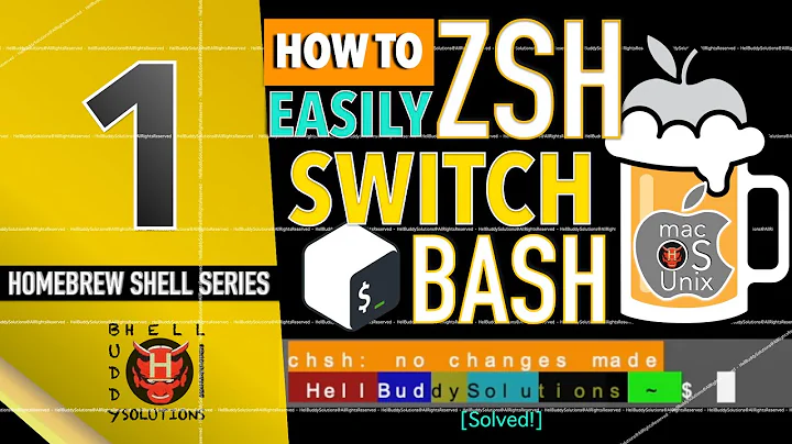 [Homebrew MacOs Unix Shell Series] - How to easily switch between Bash and Zsh shells