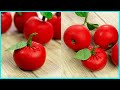 DIY fake fruits and vegetables - how to make fake fruit look real Red apples