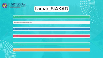 Panduan Penggunaan SIAKAD UNY