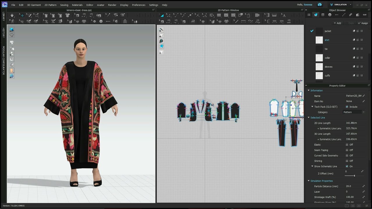 15- Sewing - Clo 3d - 2D Tools شرح ادوات برنامج كلو ثرى دى - YouTube