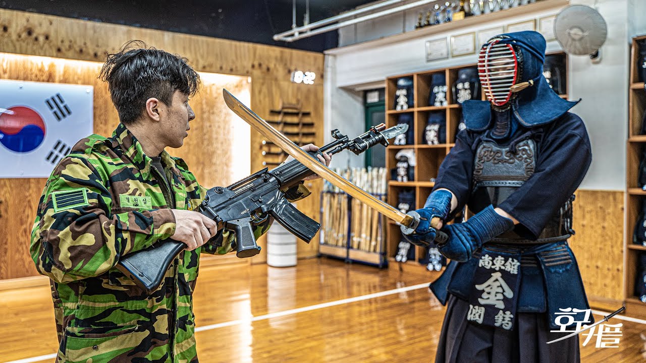 총검술과 검도의 미친 대결 ㄷㄷ